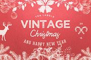 10 Logo Vintage Christmas / New Year, a Branding & Logo Template by sergio zest (Thumbnail 1 of 2)