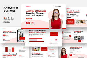 Analysis of Business - PowerPoint, a Presentation Template by QR Design Studio