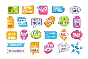 Sale and special offer labels, an Object Graphic by Good Studio