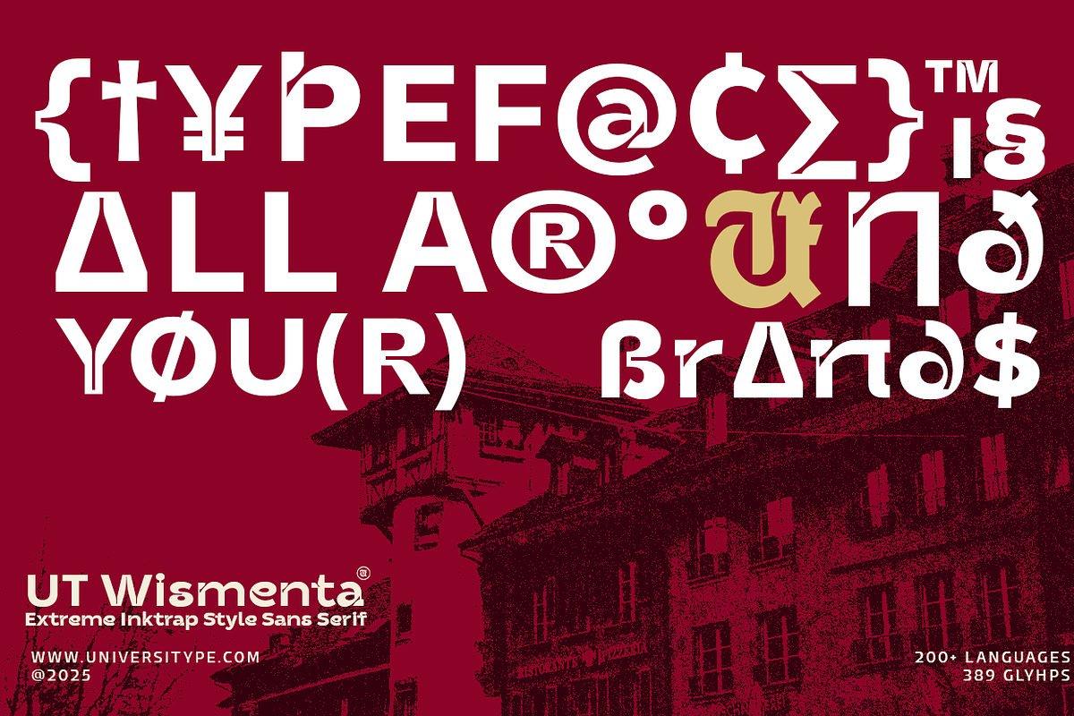 UT Wismenta - Extreme Inktrap Sans, a Sans Serif Font by Universitype (Photo 11 of 15)