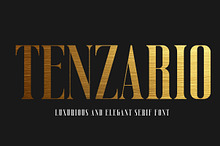 Tenzario | Elegant Serif Typeface