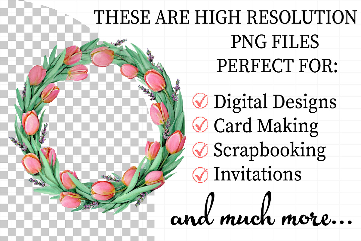 Valentine Wreath Watercolor Clipart, an Illustration by Daily.Designs (Photo 2 of 5)