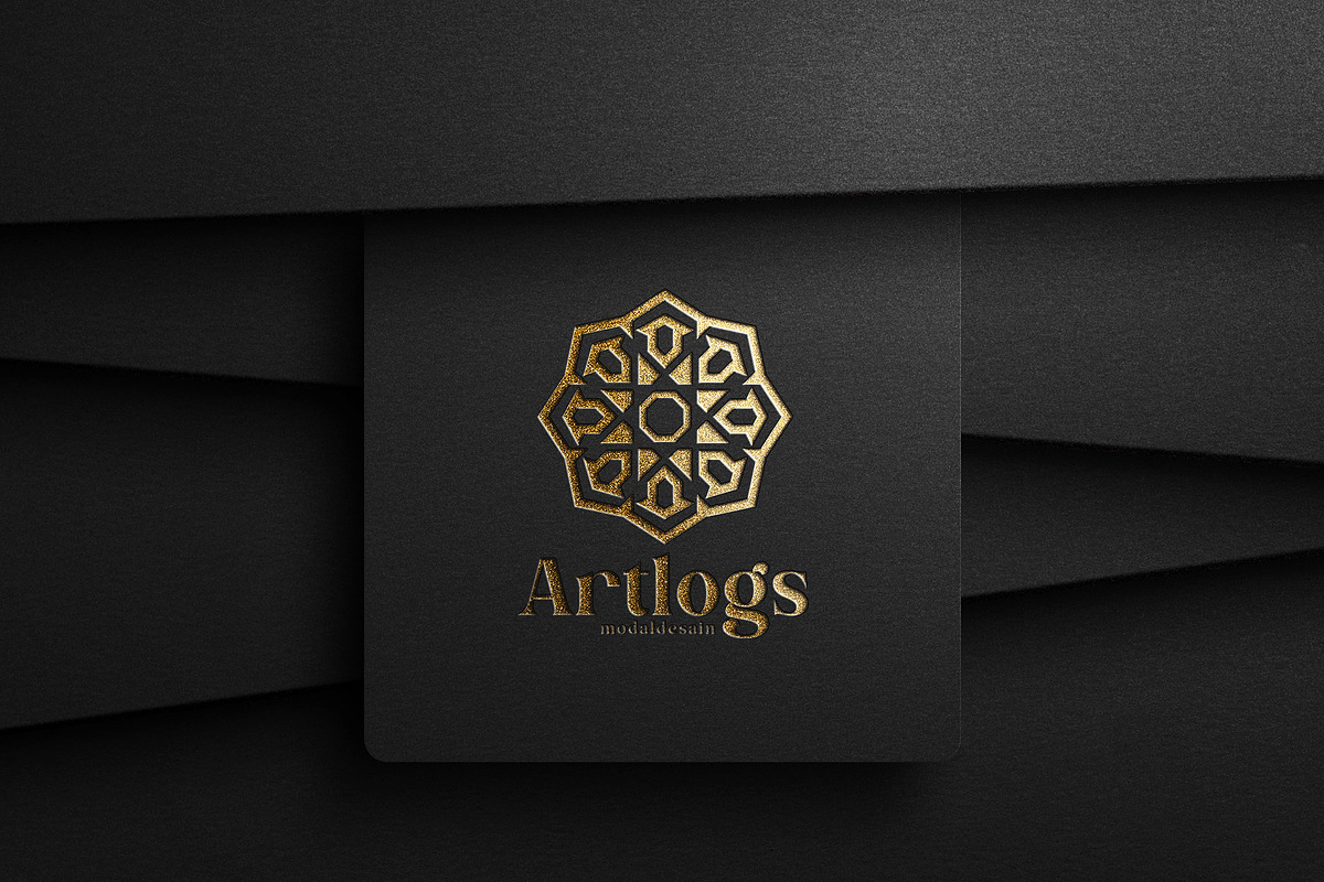 Luxury Logo Mockup on Paper Texture, an Advertising Mockup by Artlogs (Photo 2 of 3)