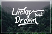 Lucky Dream Bold Font Duo, a Script Font by Putra Khan (Thumbnail 1 of 11)