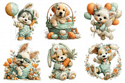 Whimsical Easter Dogs Clipart, an Illustration by Daily.Designs (Thumbnail 4 of 7)