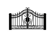 Ornate Wrought Iron Gate Vector Bund, an Illustration by Designs_River (Thumbnail 14 of 47)