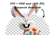 Whimsical Bunny Easter Clipart, an Illustration by one-touch (Thumbnail 13 of 15)