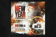 New Year Celebration Flyer, a Flyer Template by Tarommir (Thumbnail 2 of 3)