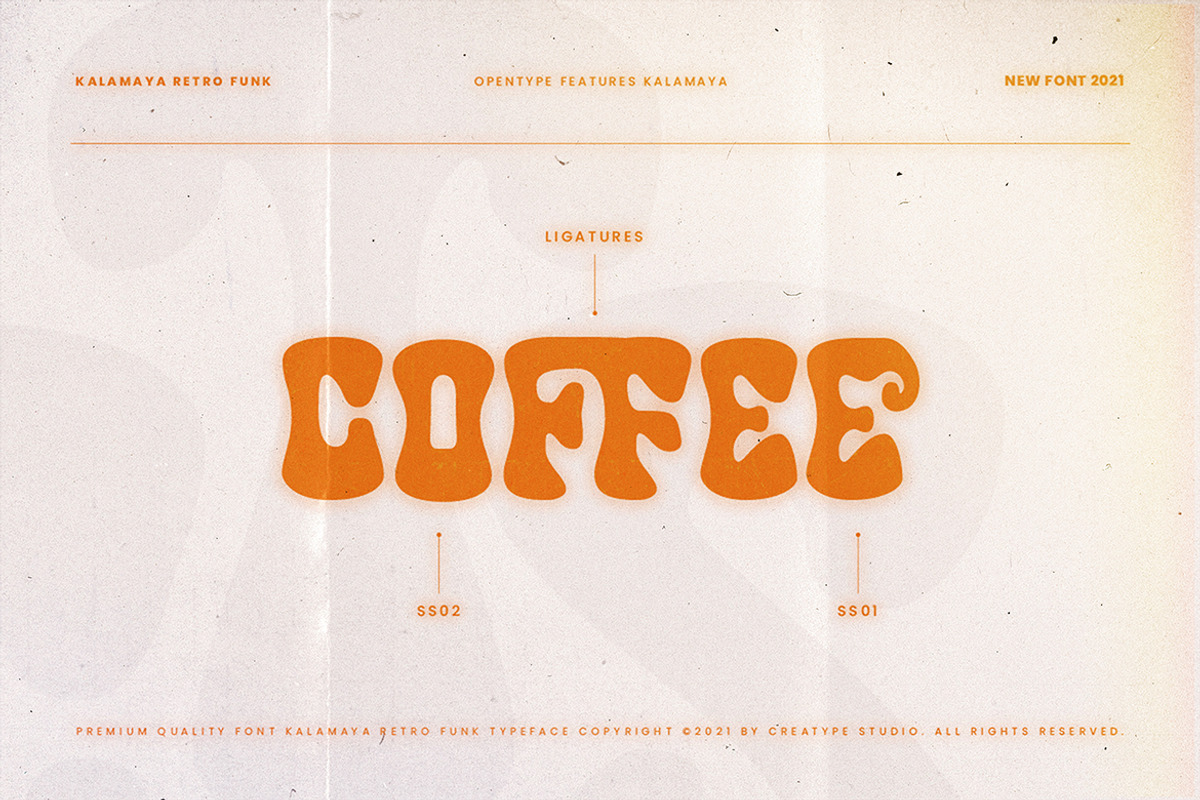 Kalamaya Retro Funk Business Font, a Font by Creatype Studio (Photo 5 of 10)