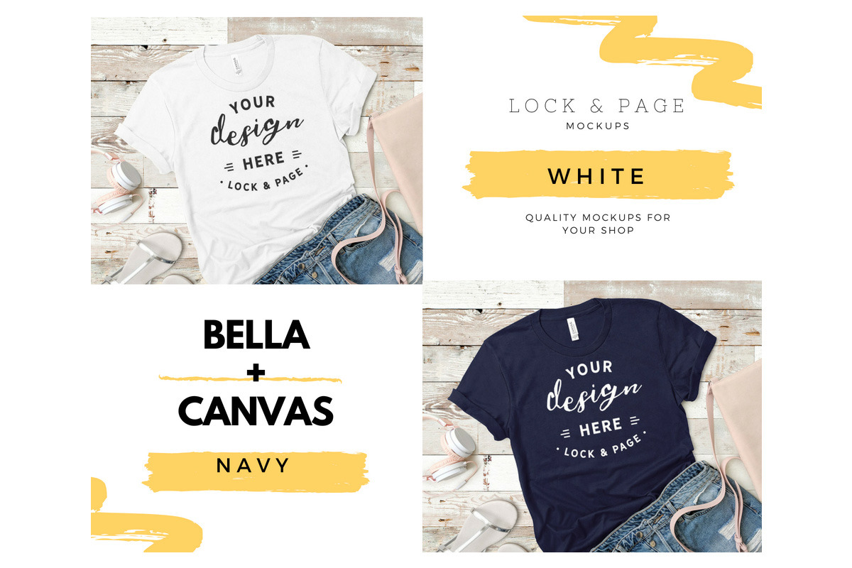 Bella Canvas 3001 Mega Bundle Mockup, a Shirt Mockup by lock and page (Photo 64 of 84)