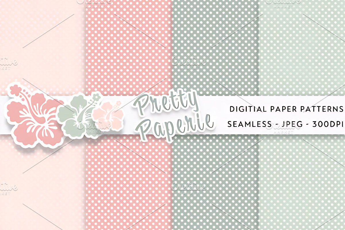 20 Digital Paper Backgrounds, a Pattern Graphic by Ink Gallery (Photo 2 of 6)