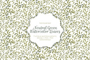Watercolor Leaves Seamless Pattern, a Pattern Graphic by Tayla de Beer (Thumbnail 1 of 9)