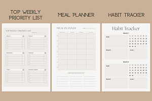 Planner Canva Templates Editable