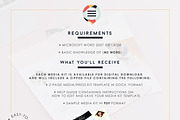 Two-Page Media Kit Template, a Resume Template by Blogger Kit Co. (Thumbnail 7 of 7)