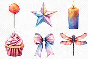 Watercolor Pastel Whispers Clipart, an Illustration by Craft Nest (Thumbnail 4 of 6)