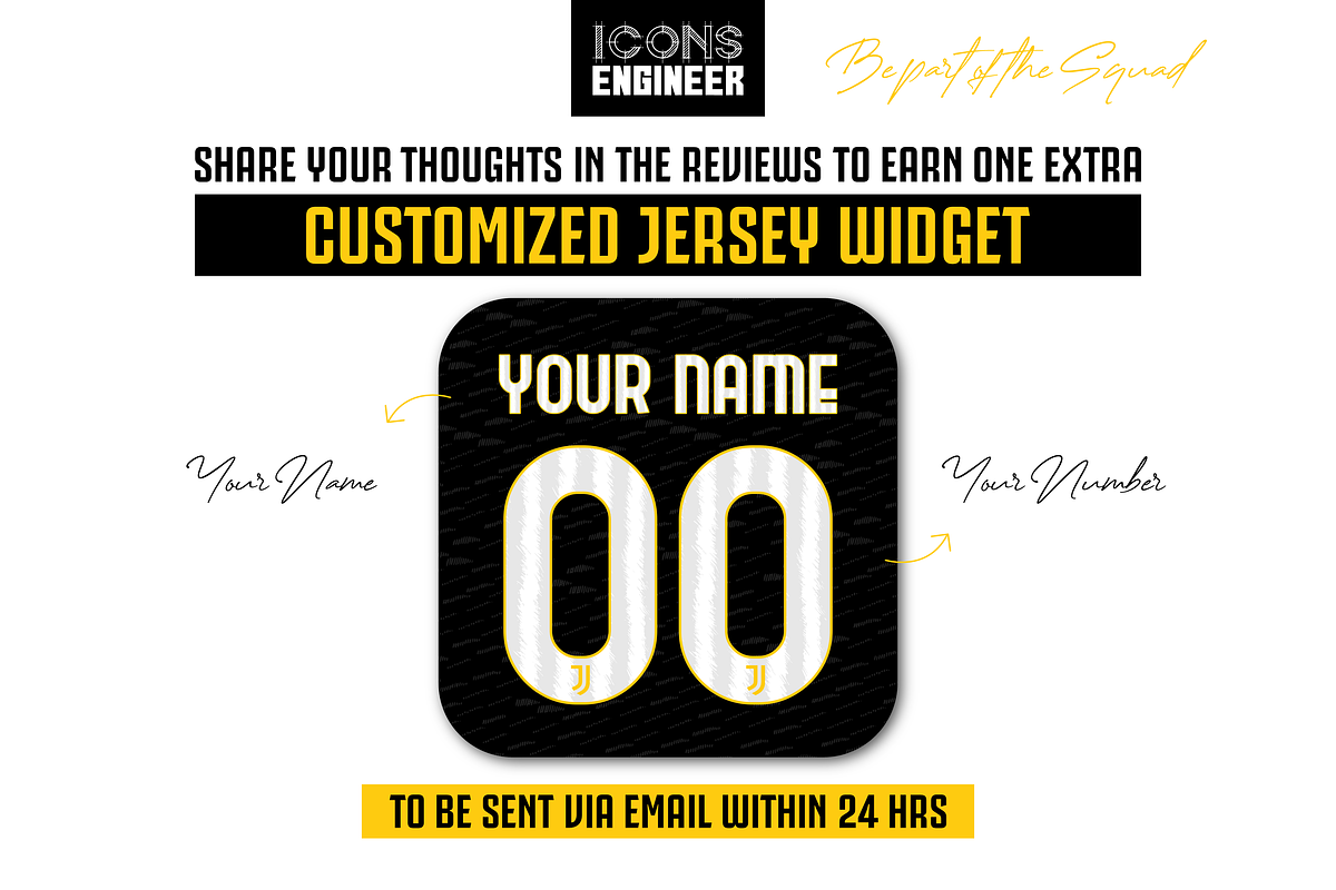 Juventus 23/24 Theme Pack | Home Kit, an Icon by IconsEngineer (Photo 10 of 11)