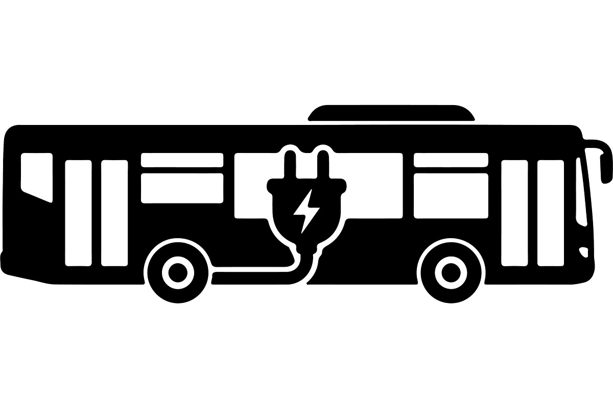 Electric bus and transportation, a Transportation Illustration by jahid234 (Photo 21 of 21)