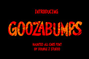 Goozabumps, a Font by DoubleZ Studio (Thumbnail 1 of 8)
