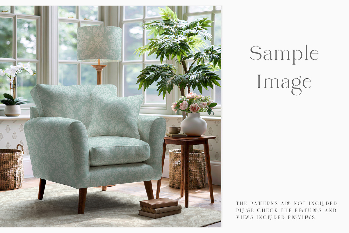 Armchair Upholstery Mockup, a Household Mockup by mock-ups (Photo 4 of 11)