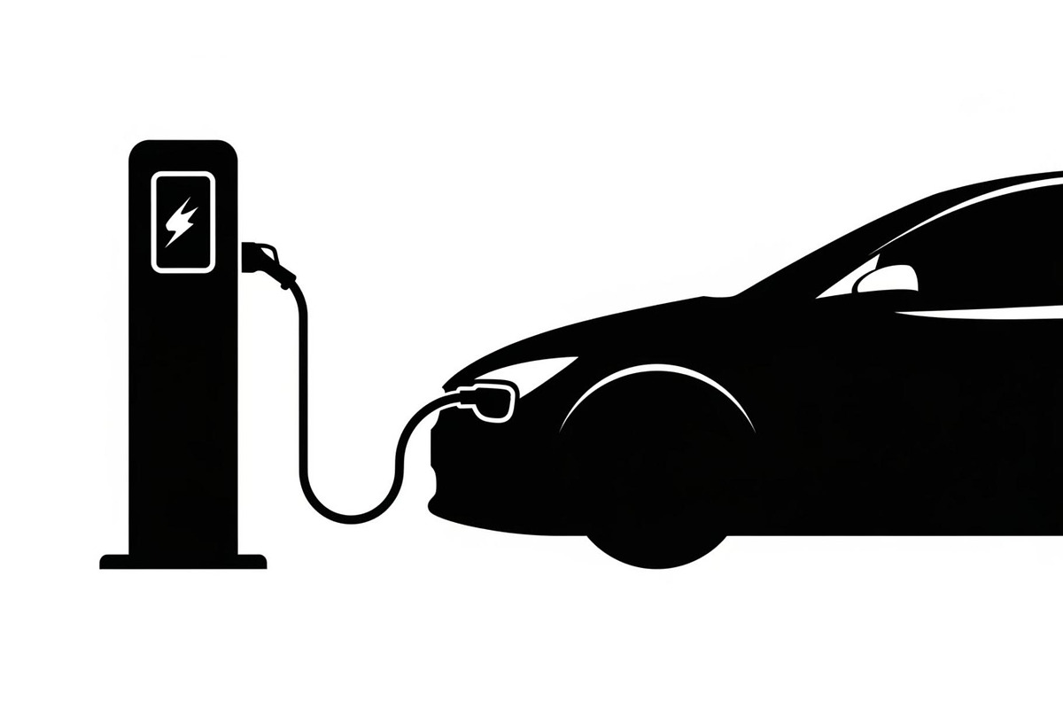 Electric Vehicle Charging Silhouette, a Graphic by musafir_fashion (Photo 9 of 22)