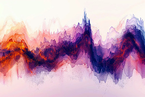 Sound Wave Abstract Background , Gen, a Photo by LOGOCREATIVE