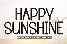 Happy Sunshine | Script Font