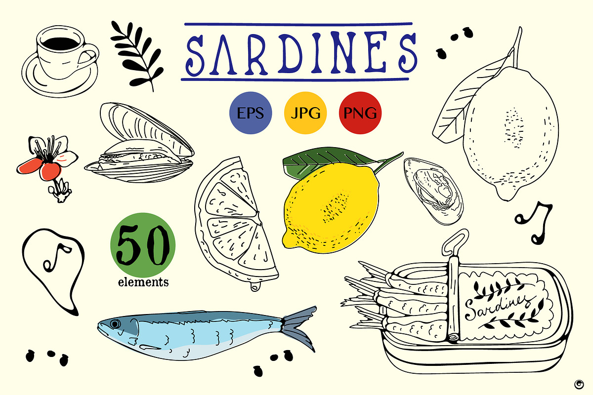 Sardines, a Food Illustration by Olillia (Photo 2 of 6)