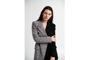 Young adult woman wearing a modern, a Business Photo by volodymyrshtun13795