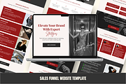 Sales Funnel Canva Landing Page, a Landing Page Template by GlamWebDesigns (Thumbnail 1 of 8)