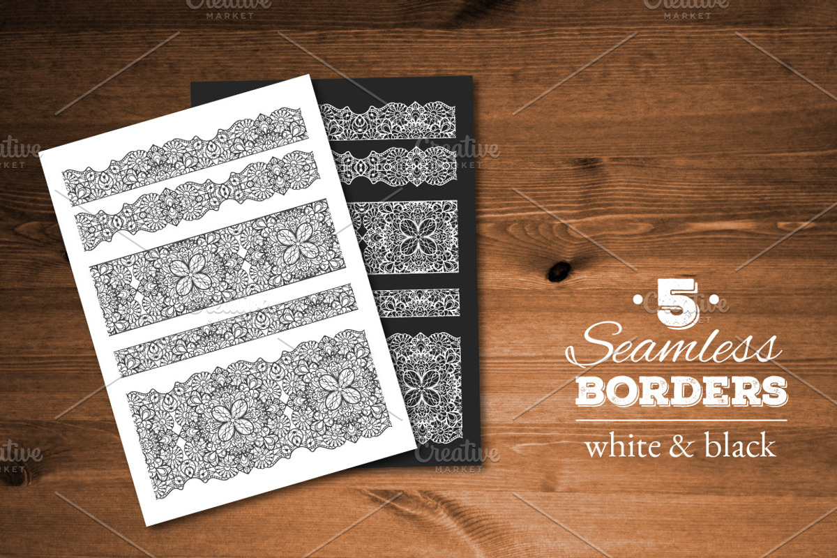 Lace design kit: patterns, borders, a Decorative Illustration by Olga Proz (Photo 2 of 5)