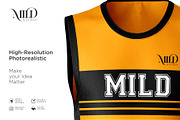 Tank top Jersey Set Mockup, a Hoody Mockup by Mildstudio (Thumbnail 6 of 7)