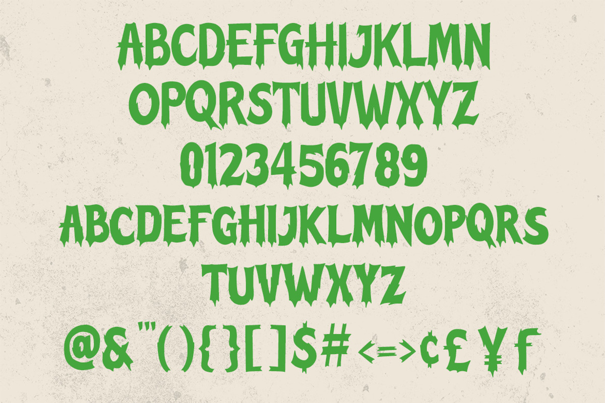 Wicked Veins – Halloween Font, a Font by Arendxstudio (Photo 3 of 9)