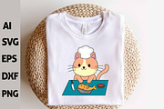 Funny Household Kawaii Cat Clipart, an Animal Illustration by ARTify Illustrations (Thumbnail 6 of 9)