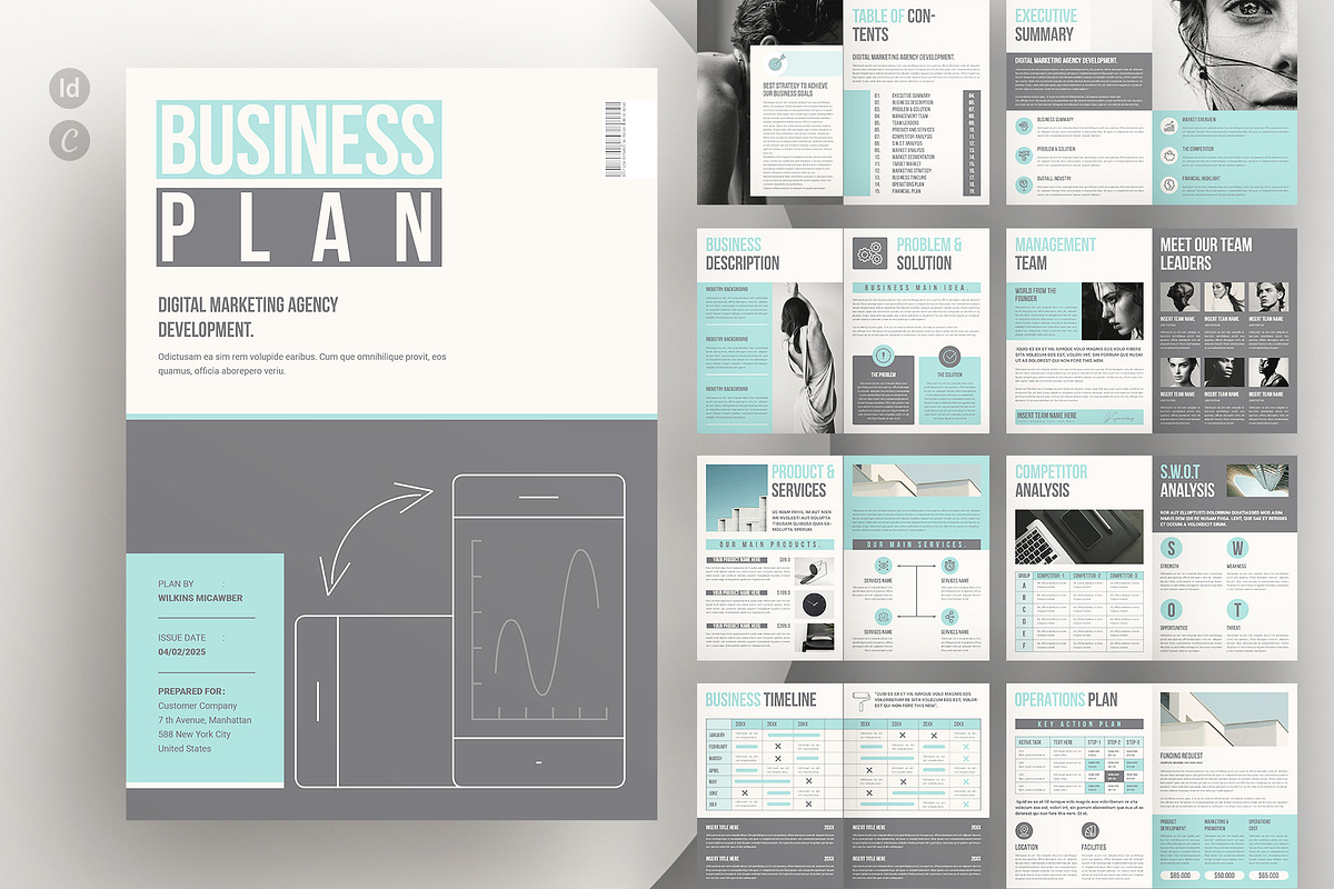 The Business Plan Brochure Template