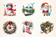 Merry Maritime Christmas Clipart, a Work Illustration by Dream Creation (Thumbnail 5 of 5)
