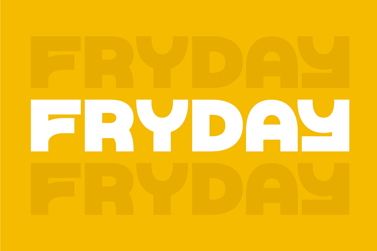 FRYDAY FONT, a Font by frydaydesign (Photo 1 of 2)
