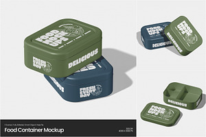 Food Container Mockup, a Packaging Mockup by Permadi Creative