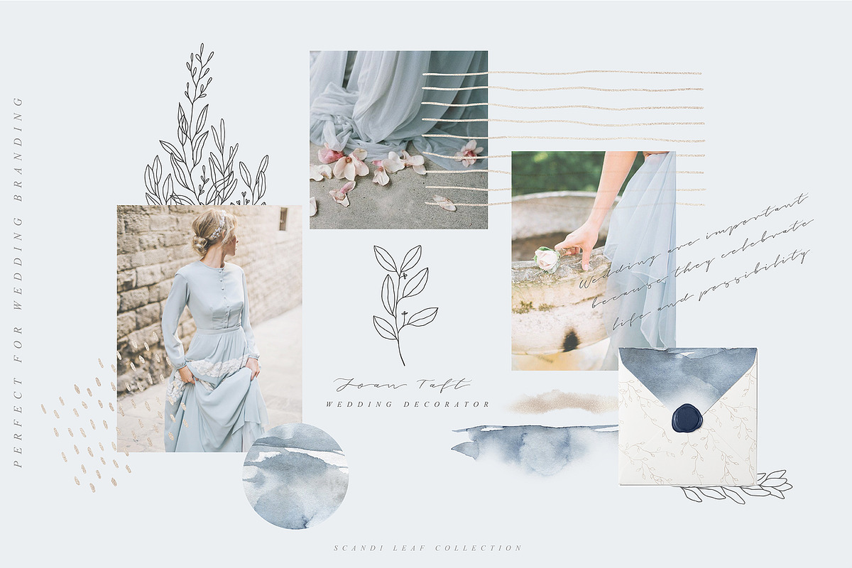 Scandi Leaf Collection, a Texture Illustration by Julia Dreams (Photo 2 of 8)