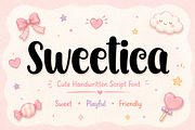 Sweetica, a Script Font by Wow Magic (Thumbnail 1 of 8)