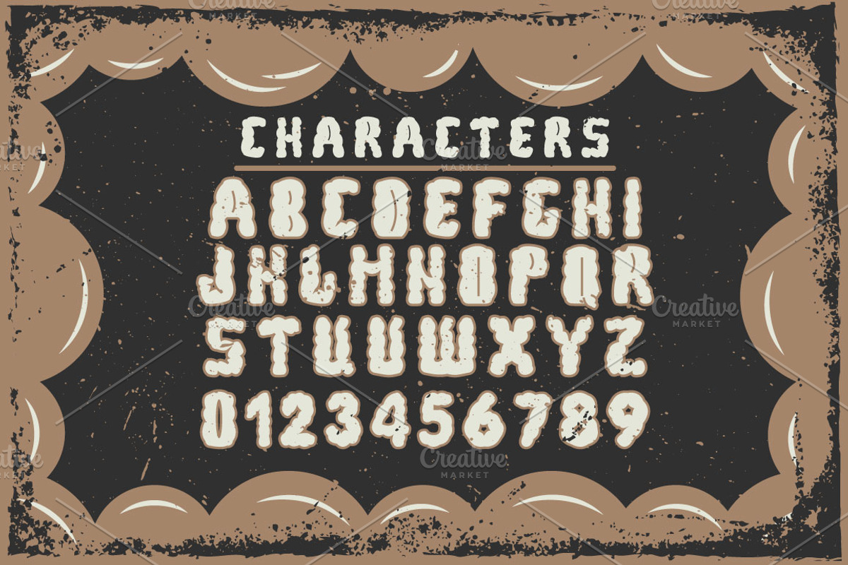 Handcrafted "Bubble" font preview 2
