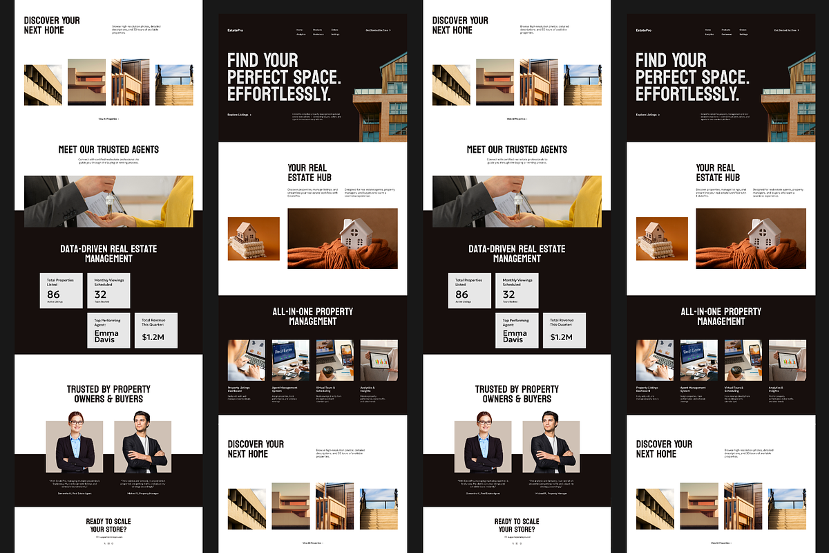 Figma Real Estate Landing Page, a Landing Page Template by Musara (Photo 4 of 5)