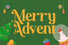 Merry Advent - Christmas Font