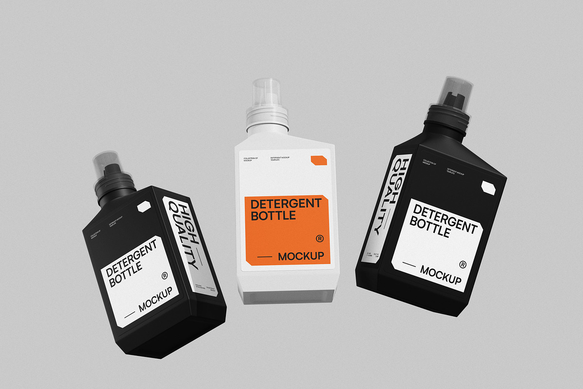 Detergent Bottle Mockup, a Packaging Mockup by Brand Earth (Photo 4 of 4)