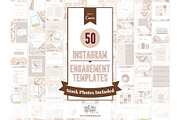 50 Instagram Post Canva Templates, a Social Media Template by With Love Monique (Thumbnail 13 of 14)