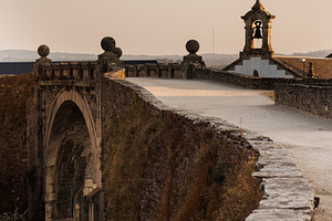 Walkway on Roman Walls with Bell Tower, Lugo, Spain, an Architecture Photo by Bepslabor