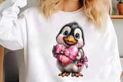 Watercolor Valentine Animals Clipart, an Illustration by SinaCreation (Thumbnail 9 of 11)