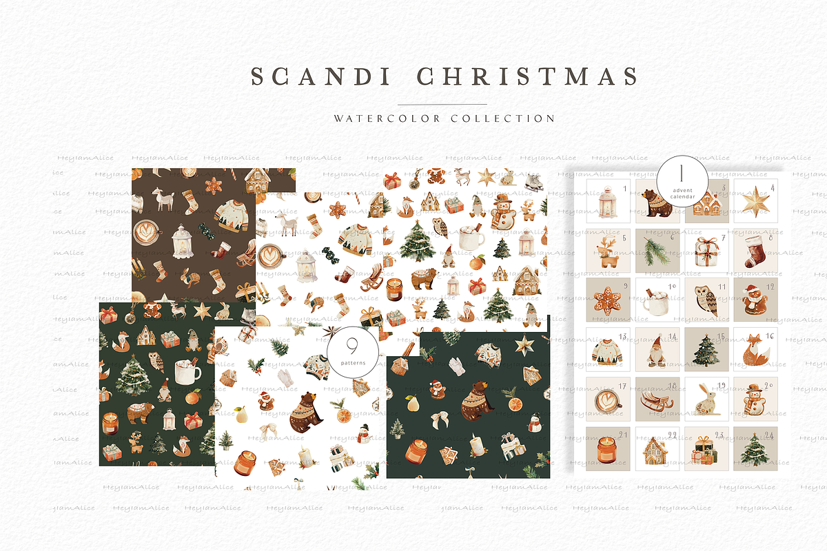 Scandinavia Christmas, a Seasonal Illustration by heyiamalice (Photo 8 of 17)