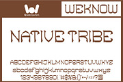 Indigenous People font, a Font by weknow (Thumbnail 2 of 8)