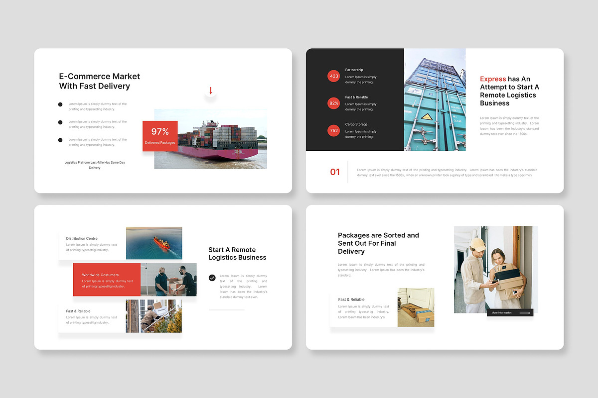 Express - Logistic & Shipping PPT, a Presentation Template by Premast (Photo 2 of 4)