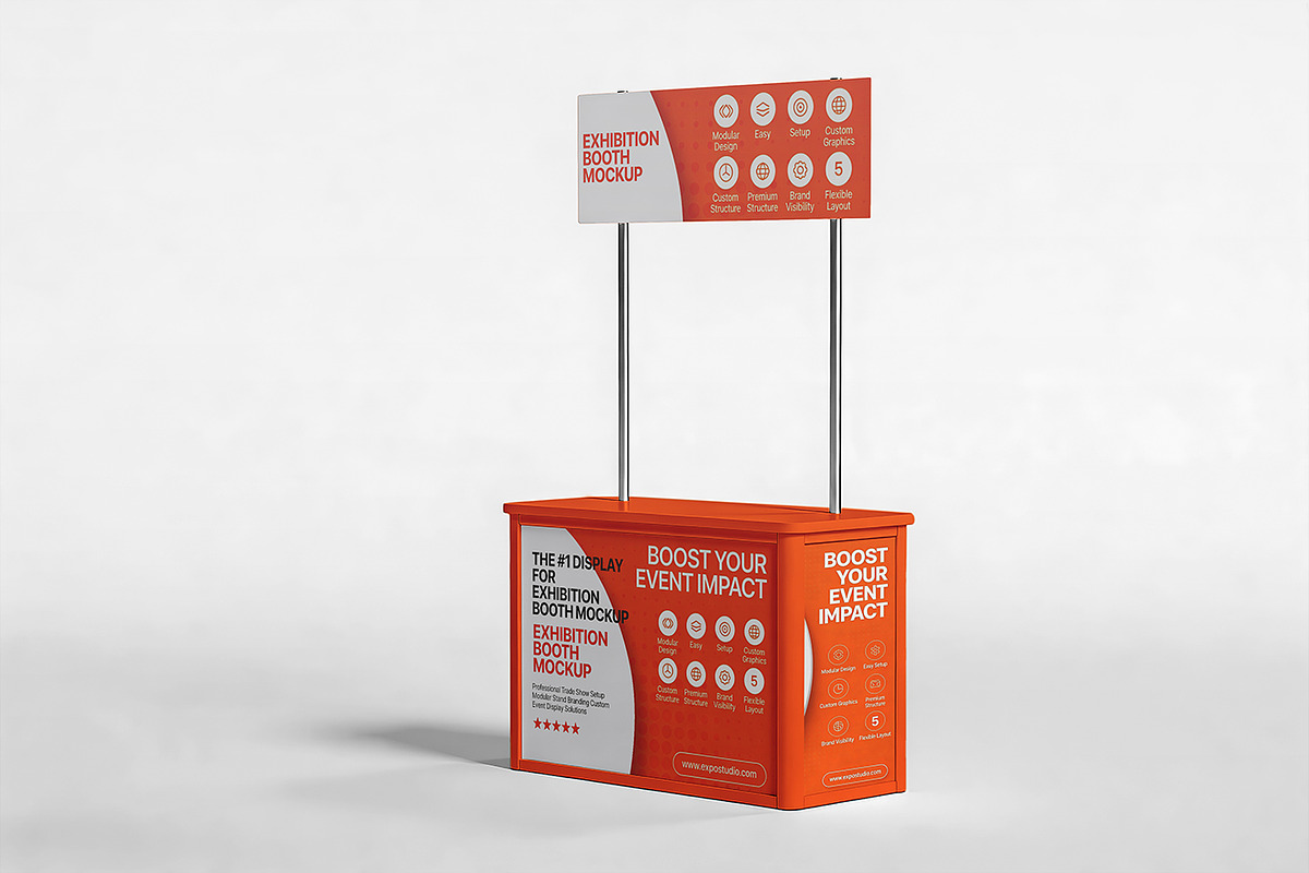 Exhibition Booth Mockup, a Product Mockup by Pitchlook.Studio (Photo 3 of 4)